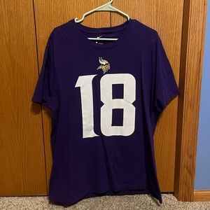 Nike Mens Large Justin Jefferson Minnesota Vikings T-Shirt